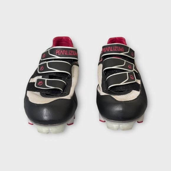 Pearl Izumi Cycling Shoes Women Mountain 7.5 Quest Black Burgungy Gray Spinning - Picture 5 of 7